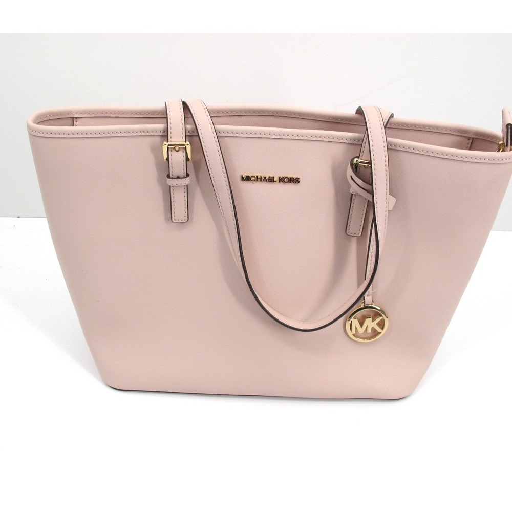 Michael Kors Jet Set Medium Travel Carryall Tote Bag Purse Light Pink‎